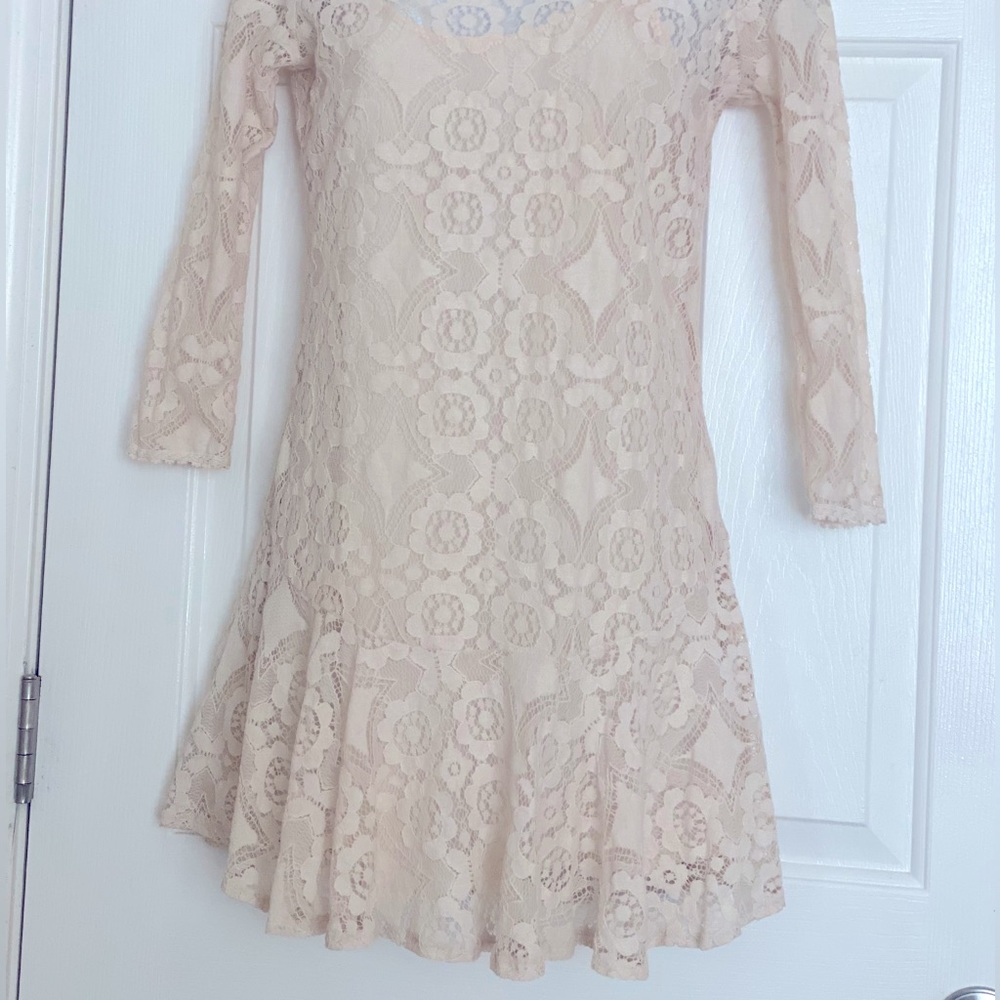 Free People Cream Lace dress - Picture 5 of 6